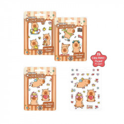 Trendhaus - CAPYBARA HAPPY LIFE Sticker Set, 26 pieces, 3 assorted