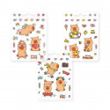 Trendhaus - CAPYBARA HAPPY LIFE Sticker Set, 26 pieces, 3 assorted