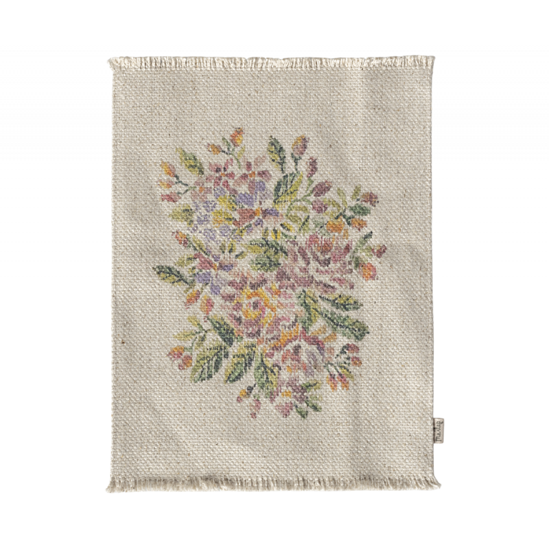 Maileg - Miniatyr matta, Large - blommor