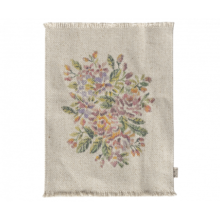 Maileg - Miniatyr matta, Large - blommor