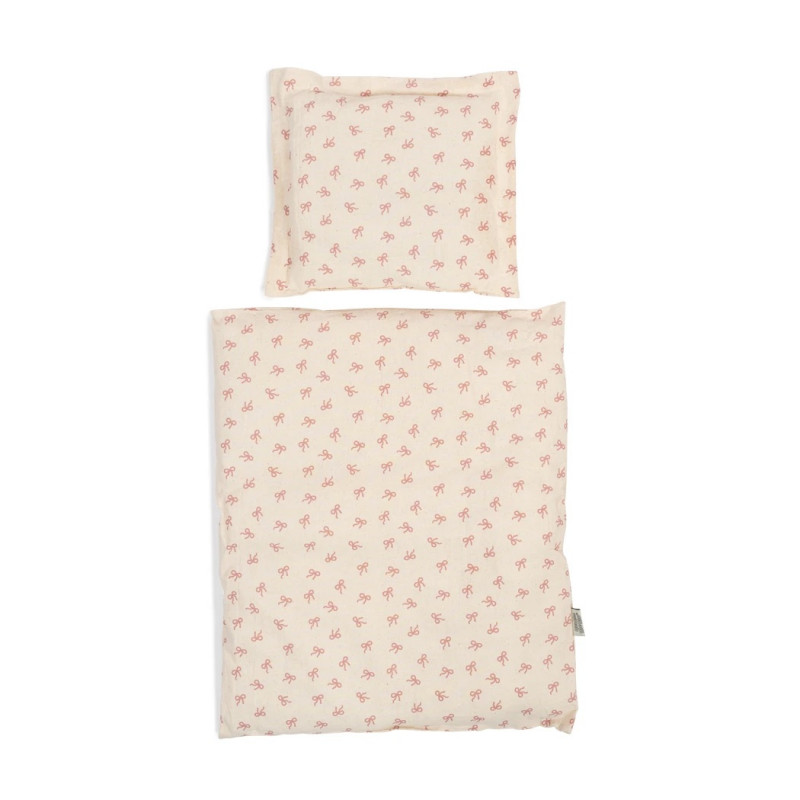 MAMAMEMO - Bed Set 50 cm, Pink Bow