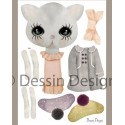 Dessin Design - Sprattelgubbe, "Jumping Jack" - Katt