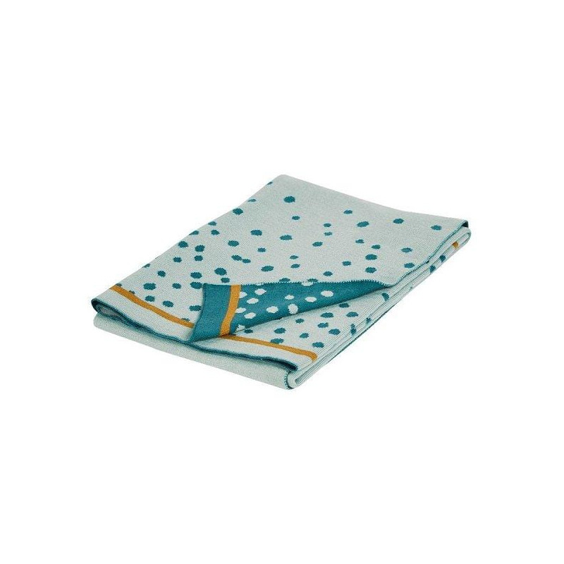 DonebyDeer - Filt, Happy Dots, Blue