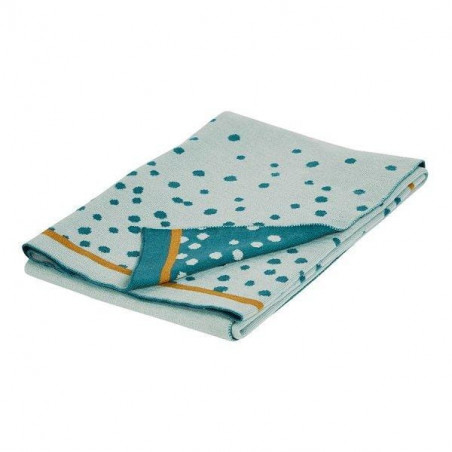 DonebyDeer - Filt, Happy Dots, Blue