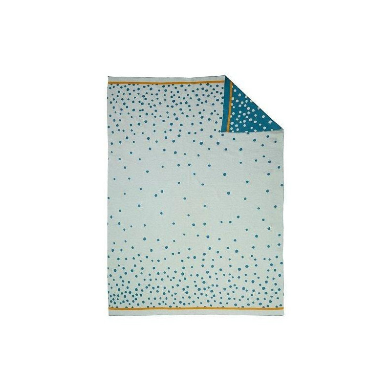 DonebyDeer - Filt, Happy Dots, Blue
