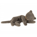 Maileg - Sleeping kitten, Medium - Grey