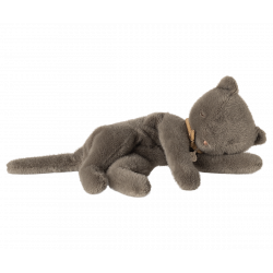 Maileg - Sleeping kitten, Medium - Grey