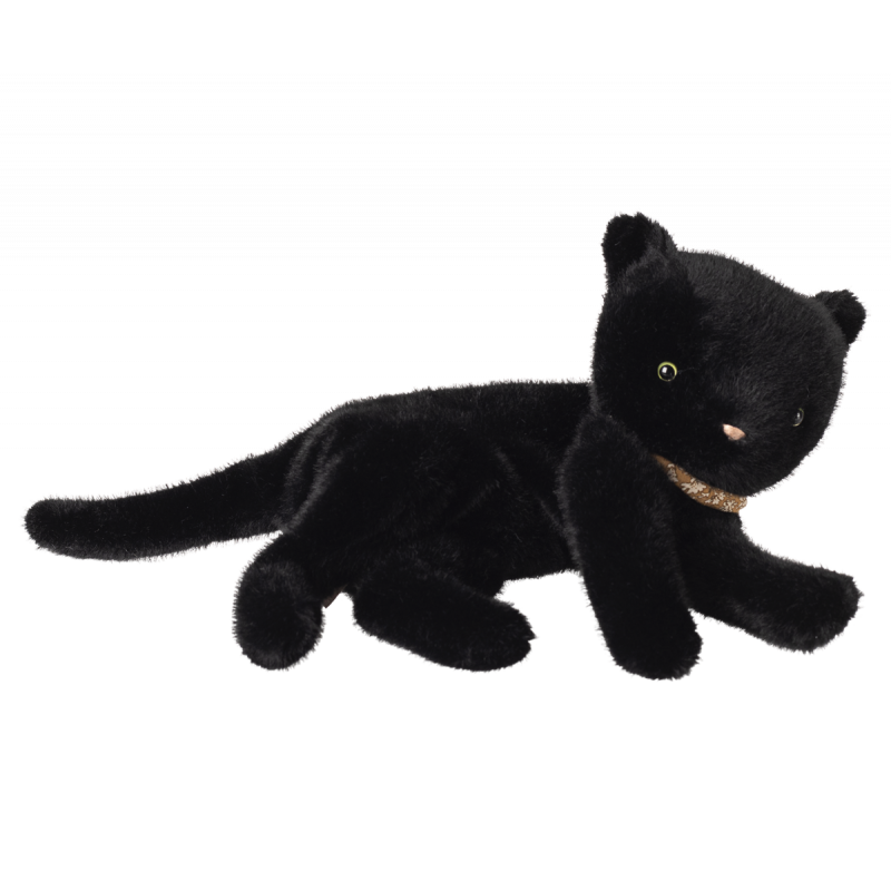 Maileg - Sleeping kitten, Medium - Black