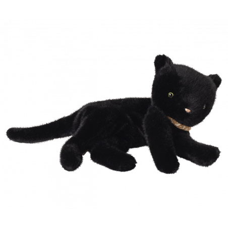 Maileg - Sleeping kitten, Medium - Black