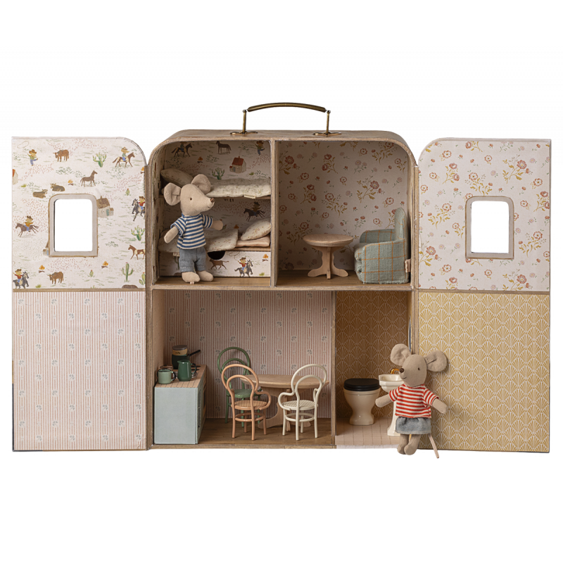 Maileg - SuitCasa, Little sister and brother mouse
