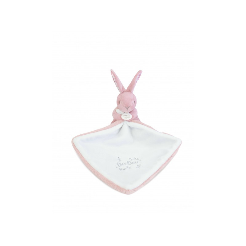 Doudou et Compagnie - BUNNY DOUDOU BUNNY with a comforter pink