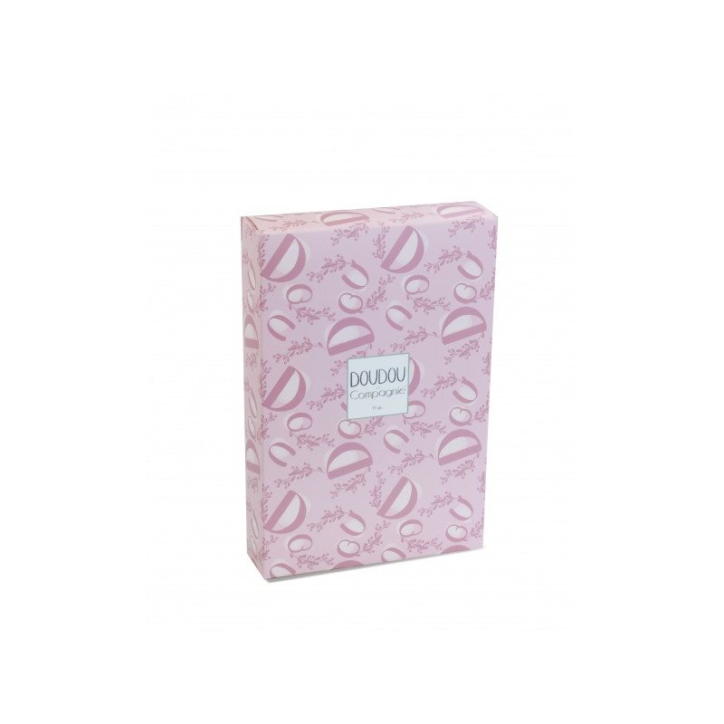 Doudou et Compagnie - BUNNY DOUDOU BUNNY with a comforter pink