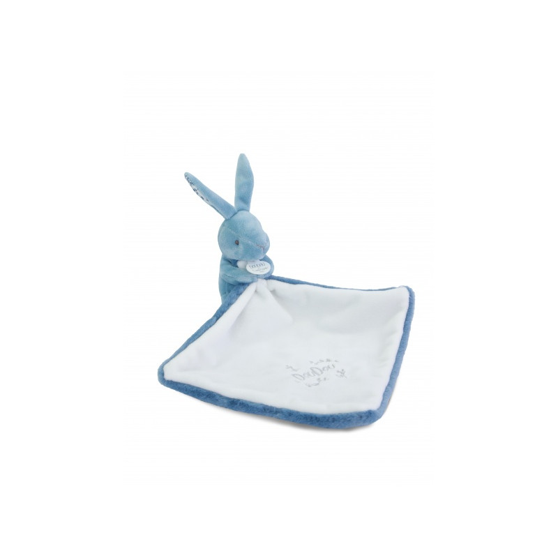 Doudou et Compagnie - BUNNY DOUDOU BUNNY with a comforter blue