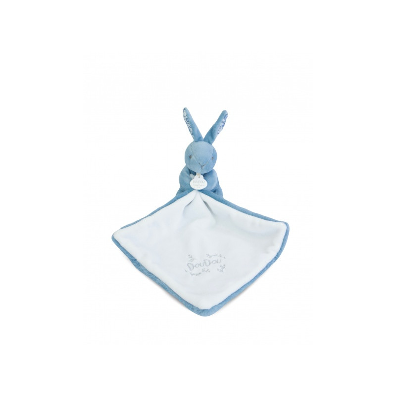 Doudou et Compagnie - BUNNY DOUDOU BUNNY with a comforter blue