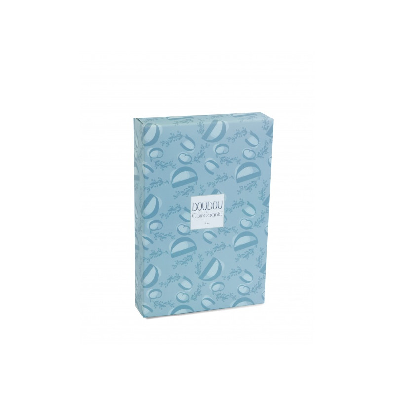 Doudou et Compagnie - BUNNY DOUDOU BUNNY with a comforter blue