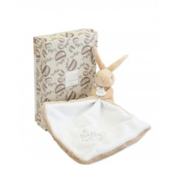 Doudou et Compagnie - BUNNY DOUDOU BUNNY with a comforter beige