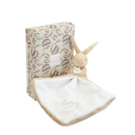 Doudou et Compagnie - BUNNY DOUDOU BUNNY with a comforter beige