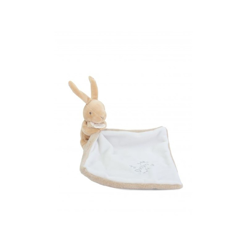 Doudou et Compagnie - BUNNY DOUDOU BUNNY with a comforter beige