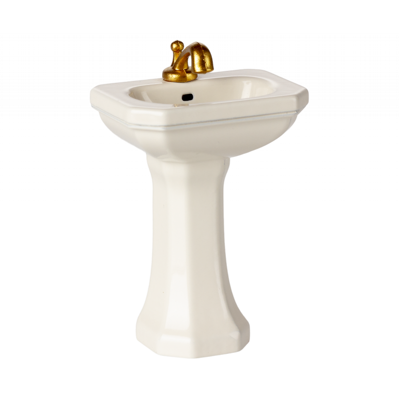 Maileg - Bathroom sink, Mouse - Off white