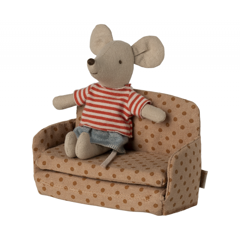 Maileg - Sofa bed, Mouse - Dots