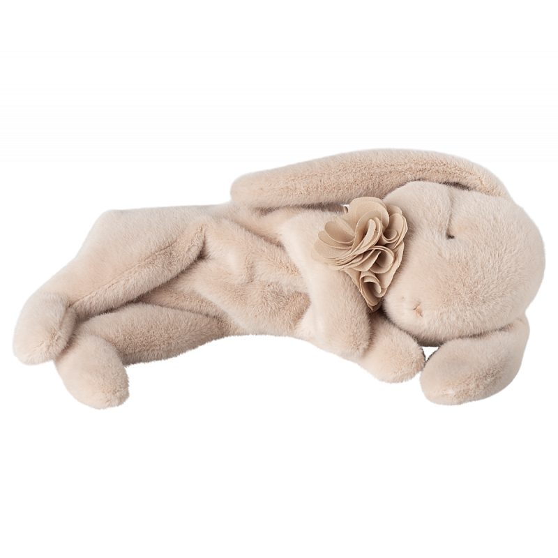Maileg - Sleeping bunny plush, Small - Powder