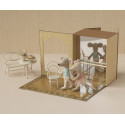Maileg - Ballet mice in dance studio, Little sister and brother