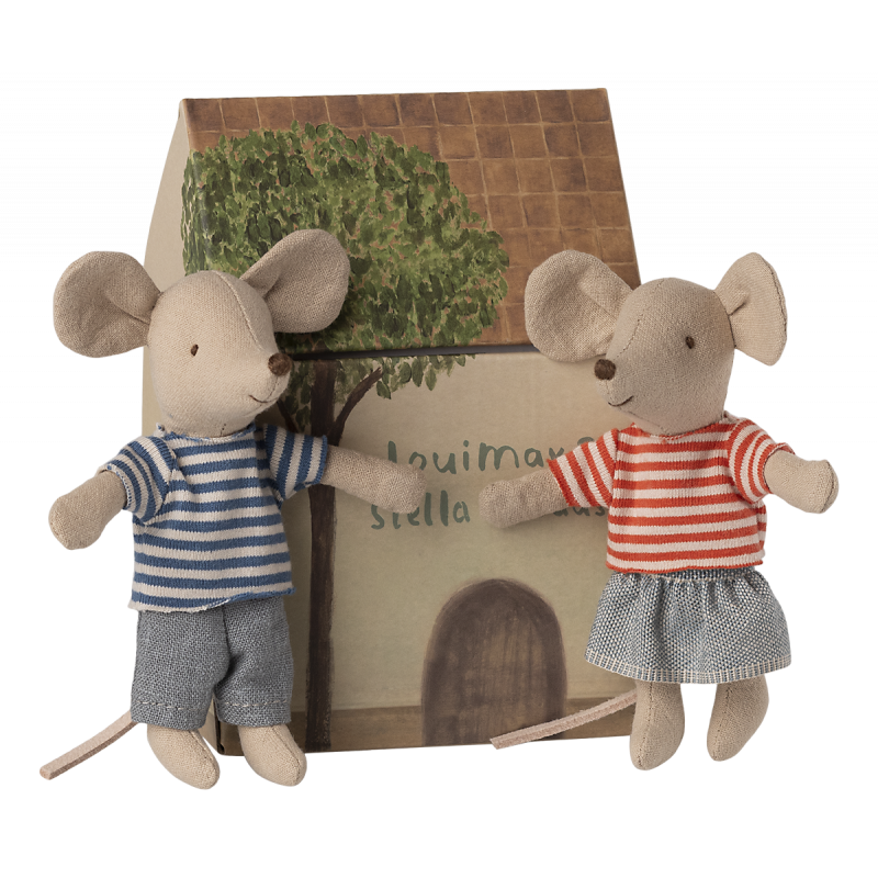 Maileg - LouiMax and Stella, Little brother and sister mice