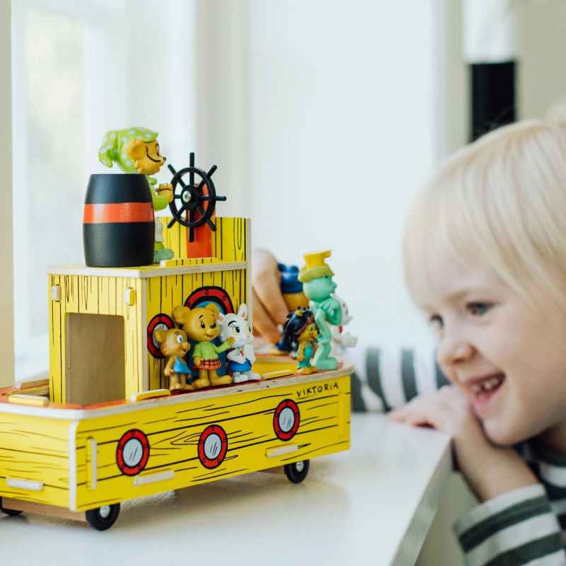 Bamse - Bamse Träbåt Viktoria