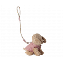 Maileg - Pet supply, Harness and leash - Rose