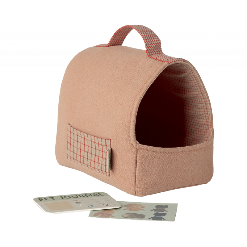 Maileg - Pet carrier - Coral