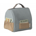 Maileg - Pet carrier - Dusty blue