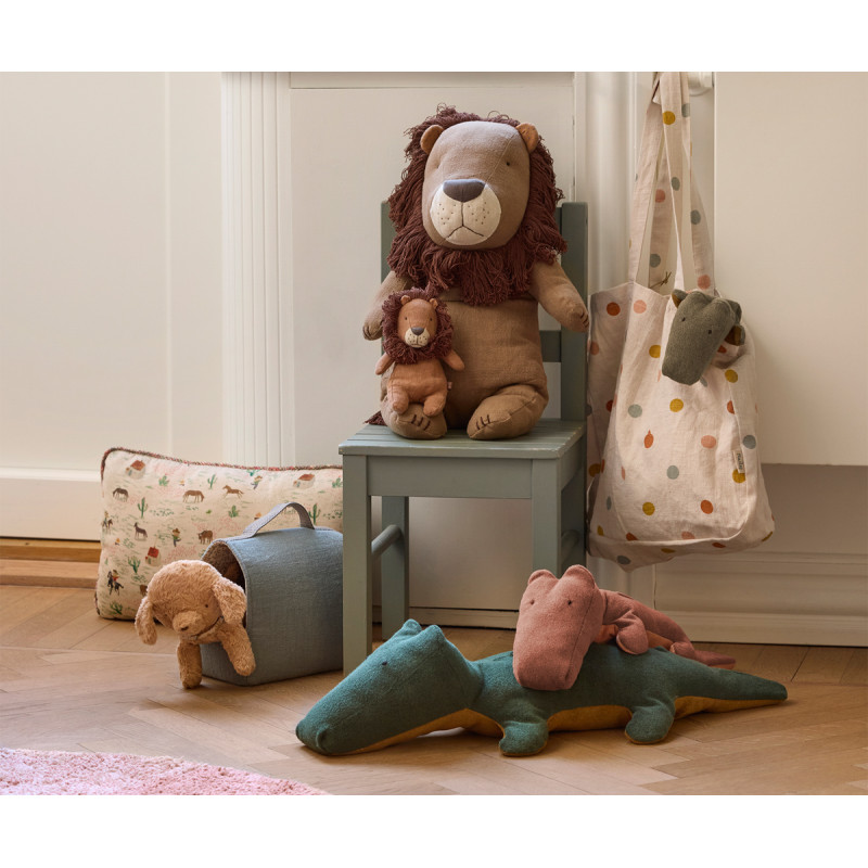 Maileg - Pet carrier - Dusty blue