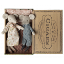 Maileg - Grandma and grandpa mice in cigarbox
