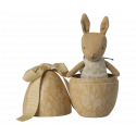 Maileg - Påskägg med kanin, small - Cream yellow