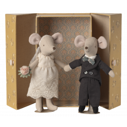 Maileg - Wedding mice couple in box, Mum and Dad