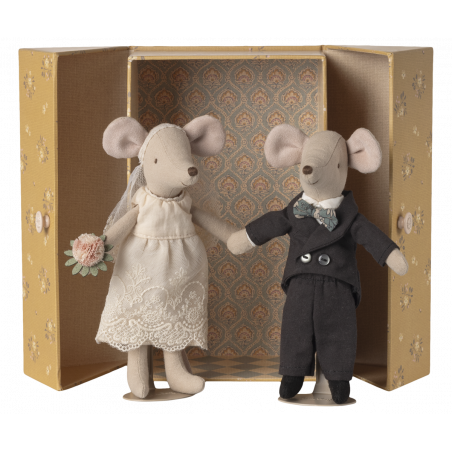 Maileg - Wedding mice couple in box, Mum and Dad