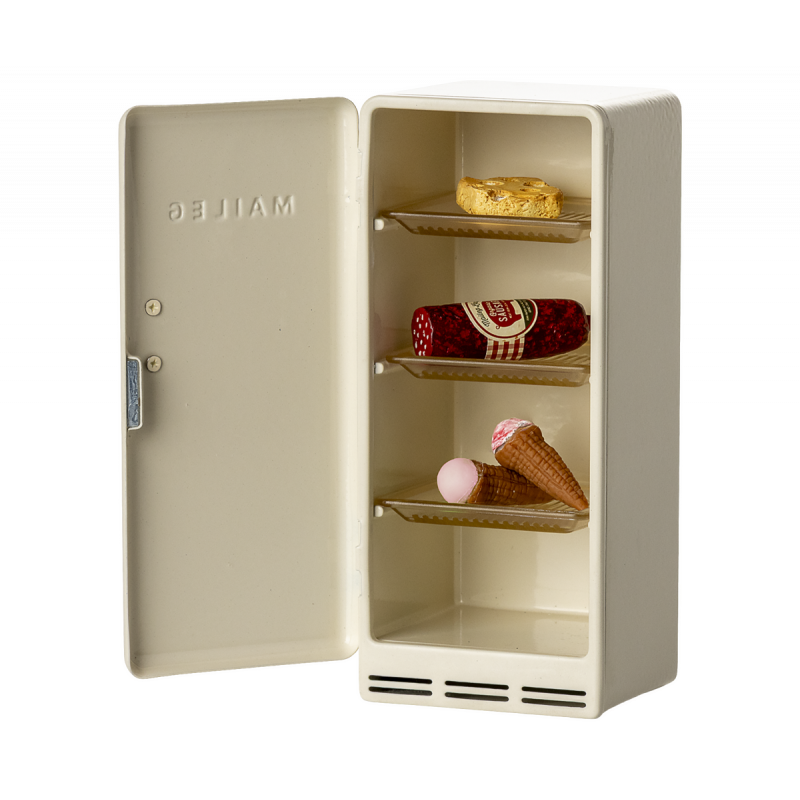 Maileg - Fridge, Mouse - Off white