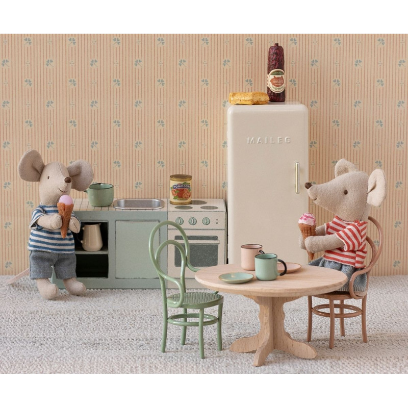 Maileg - Fridge, Mouse - Off white