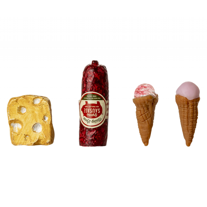 Maileg - Fridge, Mouse - Off white