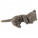 Maileg - Sleeping kitten plush, Small - Grey