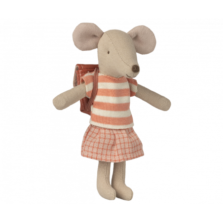 Maileg - Tricycle mouse, Big sister - Coral