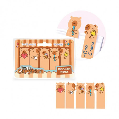 Trendhaus - CAPYBARA HAPPY LIFE Sticky Notes 5x30 sheets
