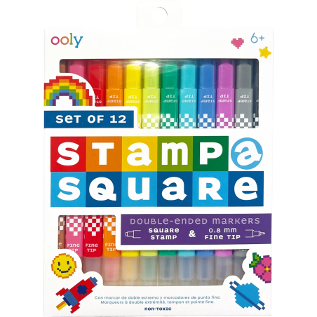 OOLY - Stamp-A-Square Markers