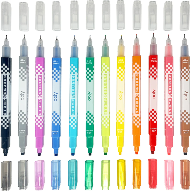 OOLY - Stamp-A-Square Markers