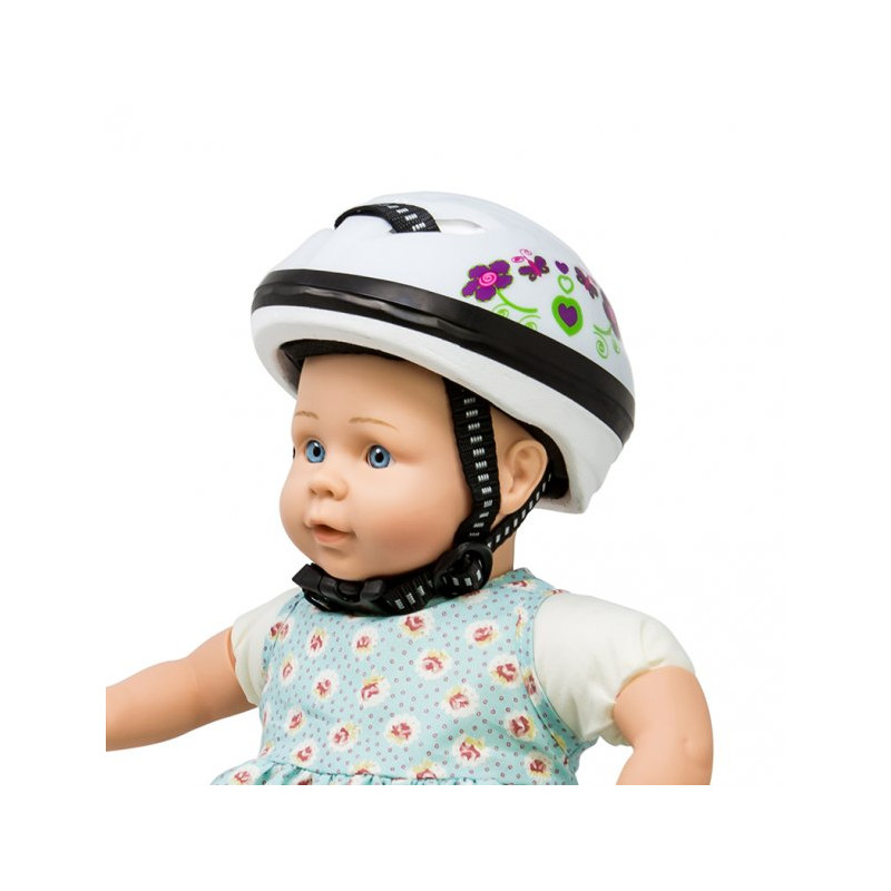 MaMaMeMo - Vit cykelhjälm till dockan