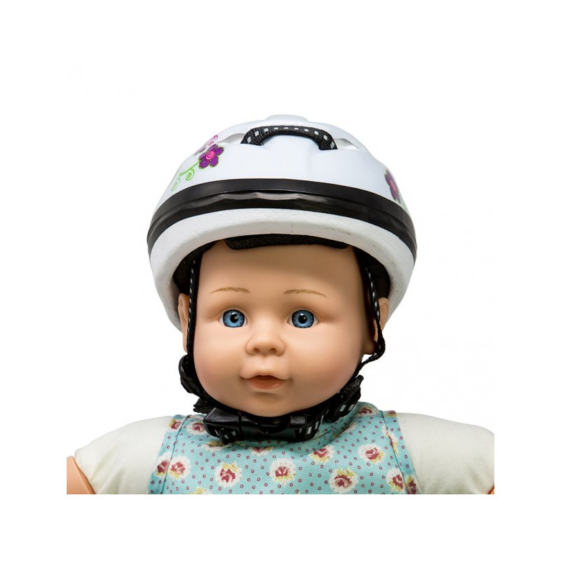 MaMaMeMo - Vit cykelhjälm till dockan
