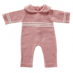 byAstrup - Sparkdräkt stickad rosa 45cm