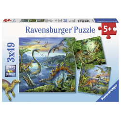 Ravensburger - Pussel Dinosaur Facination, 3x49 bitar