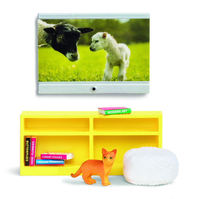 Lundby - Dockhustillbehör, Tv-Set