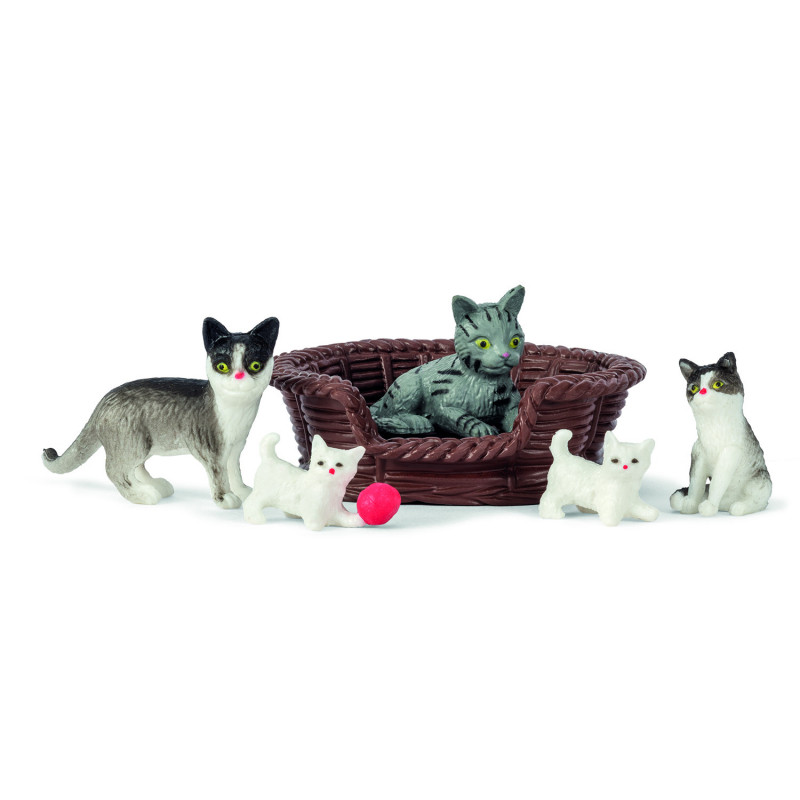Lundby - Dockhustillbehör, Kattfamilj